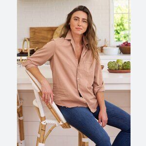 Frank & Eileen Eileen Button-Up Shirt Famous Denim Size: L Desert